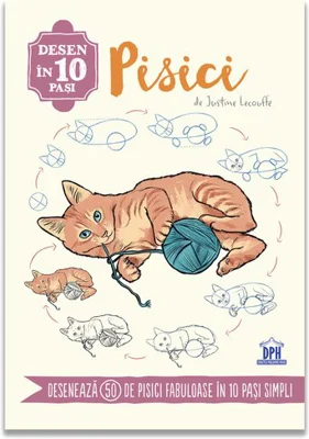 Desen in 10 pasi. Pisici